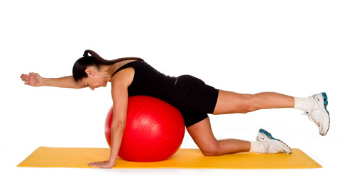  Posture for Life - Plank on the Ball - Kneeling Arm